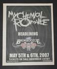 My Chemical Romance 2006 Color11x14 Bamboozle Concert Ad