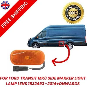 FOR FORD TRANSIT MK8 SIDE MARKER LIGHT LAMP LENS 1832493 -2014+ONWARDS - Picture 1 of 1