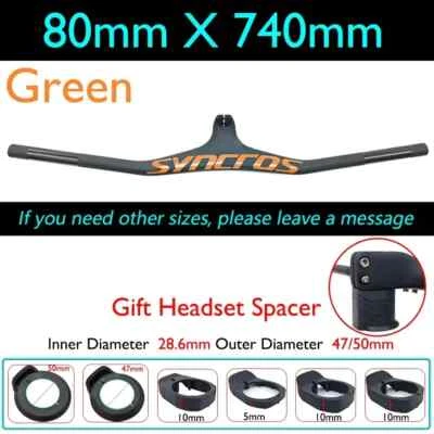 Manillar integrado FRASER IC SL XC fibra de carbono MTB -17° grado 28,6 mm abrazadera Foto 1 de 4