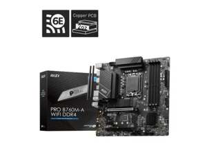 (Ricondizionata in fabbrica) MSI PRO B760M-A WIFI DDR4 LGA 1700 SCHEDA MADRE INTEL MATX - Foto 1 di 5