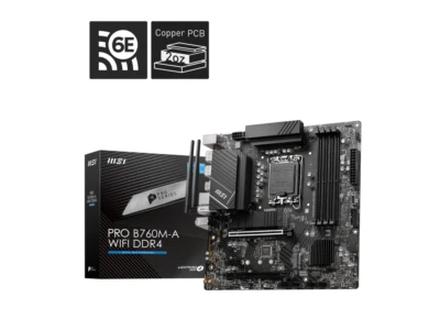 (Factory Refurbished) MSI PRO B760M-A WIFI DDR4 LGA 1700 INTEL MATX MOTHERBOARD - Image 1 of 4