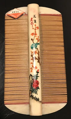 Antiguo peine de pelo vintage pin cepillo doble cara pintado en China Foto 1 de 4