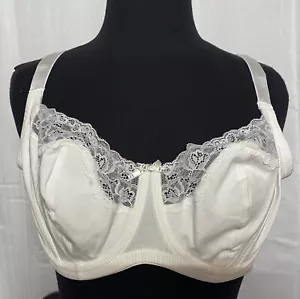 Parfait Underwire Bra Ivory Cotton With Lace Trim Choose Size - Picture 1 of 19