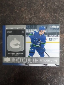 Upper Deck 2021-22 Rookie Retrospective Nils Hoglander RC Card# RR-9 - Picture 1 of 2