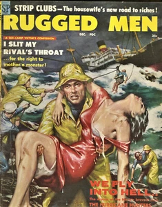 Rugged Men Magazine: December 1958 - Men's, Crime, Navy, Adventure, Pulp - Picture 1 of 1