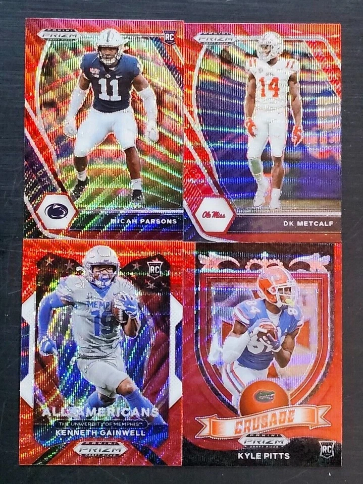 2021 Panini Prizm Draft Picks Football RUBY WAVE PRIZMS with Rookies You Pick - Image 1 of 1