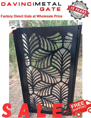 Contemporary modern metal gate, Modern Metal Gate, Custom size Art Pedestrian - Image 1 of 2