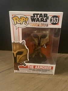 Star Wars TM The Armorer Bobblehead #353 Funko Pop with Protector Case - Picture 1 of 6