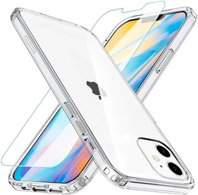 COVER CUSTODIA + PELLICOLA VETRO TEMPERATO PER IPHONE 17 16 15 14 13 12 PRO MAX - Immagine 1 di 4
