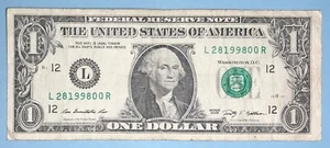 February 8, 1998 Birthday Note $1 One Dollar Bill L 28199800 R ( 2 - 8 - 1998__) - Picture 1 of 2