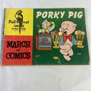March of Comics 130 Porky Pig Sheriff Of Outlaw Island Poll Parrot Shoes 1955 - Picture 1 of 9