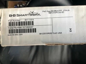B & B Electronics 857-11815 PoE Giga-MiniMc/LFPT,2TX/LX-SM1310/Plus-sc - Picture 1 of 6