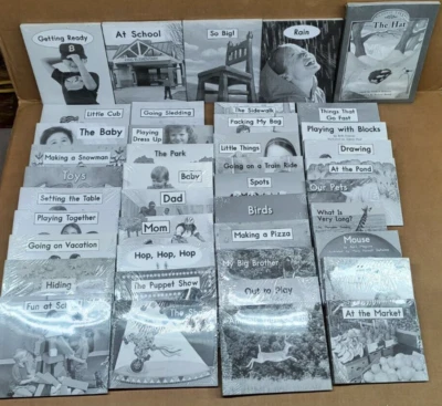 Fountas & Pinnell 1-70 LLI Orange B&W Reader Books Levels A-C Grade K - Image 1 of 4