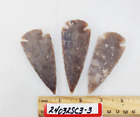 3 Piece Collection 3" Spearheads - Arrowheads - Hand Knapped Agate/Jasper