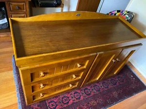 Boori Long Bath Change Table and Classic Country Cot in Dark Baltie - Picture 1 of 9