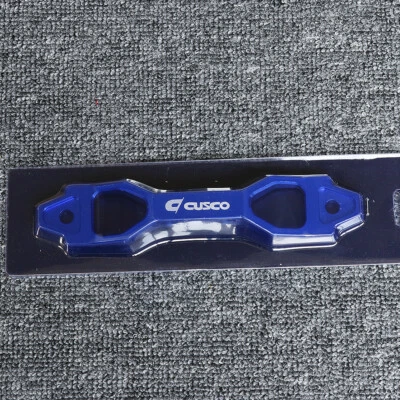 JDM Blue Heavy Duty Billet Aluminum Battery Tie Down Fasten Bracket Holder 19cm - Image 1 of 4