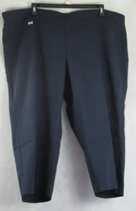 Alfani Women's Plus Size Tummy-Control Capri Pants, Navy Blue, Size 28W - Picture 1 of 2