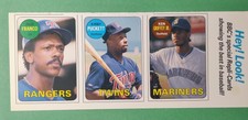 1990 BBC Magazine Uncut Sheet Ken Griffey Jr #37 NO STAPLE Holes Nicest one EVER
