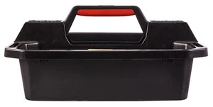 Heavy Duty 19.5" Tool Storage Tote Tray Deep Compartments Durable Impact Plastic - Picture 1 of 3