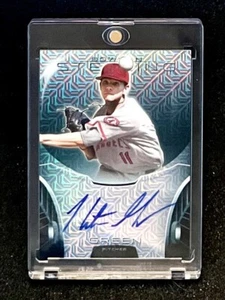 2013 Bowman Sterling Prospect Refractors 2/5 Hunter Green #BSAP-HG Rookie Auto - Picture 1 of 2