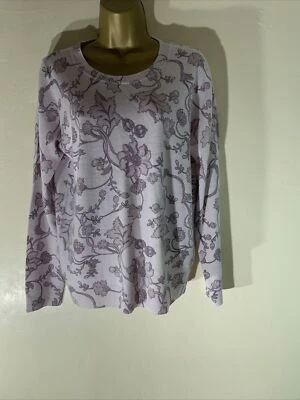 Women Maine New England Uk 12 Pale Pink Floral Thin Knit Pullover Jumper Sweater - Image 1 of 4