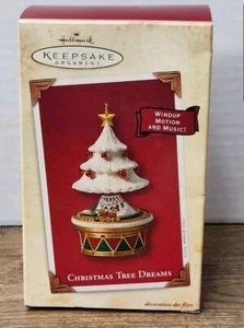 2003 Hallmark Andenken Ornament Weihnachtsbaum Träume Aufziehbewegung & Musik Neu im Karton - Bild 1 von 1