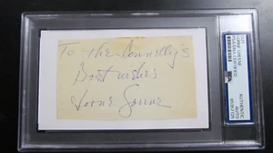 Encapsulado PSA corte firmado por Lorne Greene - Imagen 1 de 2