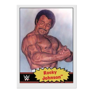 ROCKY JOHNSON (SP) - 2021 Topps WWE LIVING Set Trading Card #81 - Picture 1 of 2