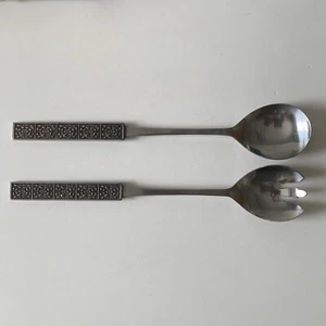 Stanley Roberts Velvet Stainless Salad Spoon & Fork Serving Utensils Japan - Picture 1 of 4