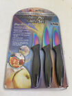 Tekno Products 3 Pack Rainbow Paring Knife Set NEW