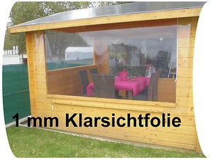 transparente Folie 14,29 €/m² Glasklare Folie PVC Folie 1 mm Stark 1 m breit - Bild 1 von 7