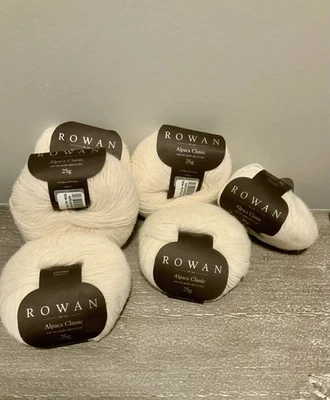 6 Balls Rowan Alpaca Classic 25g 131 Yards Natural - Image 1 of 3