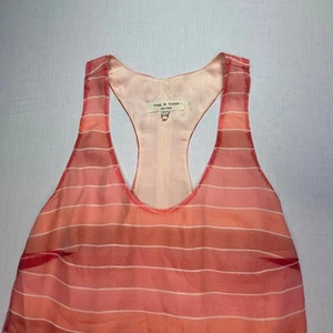 Rag & Bone New York - XS Pink Striped Racerback Tank Top Flowy Sleeveless Blouse - Picture 1 of 6