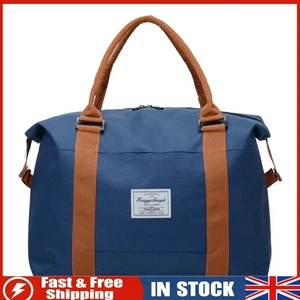Waterproof Travel Luggage Tote Bags Sports Gym Weekend Duffle Handbag (Blue) - Picture 1 of 6