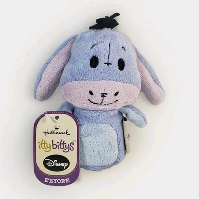 Hallmark Itty Bittys Eeyore 4” Plush Disney Winnie the Pooh  Collectible - Image 1 of 4