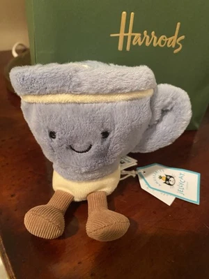Jellycat Harrods Seb Tea Cup Plush Soft Toy London Exclusive nwt New Bashful uk - Image 1 of 4