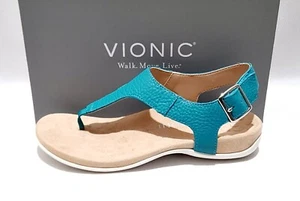 Vionic Rest Terra Sandalen Neu Orthese Leder verstellbare Zehenpartie - Bild 1 von 7