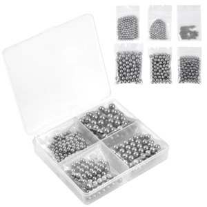 Ball Bearings 610 Pcs 6 Size Assorted Loose Bearing Balls 3/32" 1/8" 5/32" 3/16" - Picture 1 of 12