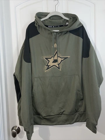 Dallas Stars Adidas Military Appreciation Hoodie Mens XXL 2XL Cover