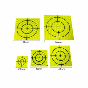 New 100pcs Fluorescent Green Reflector Sheet Reflective Tape Target All Size 