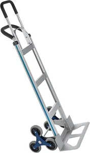 Stair Climbing Cart 650 lbs Capacity Aluminum Hand Truck Dolly with Dual Handles - Picture 1 of 9