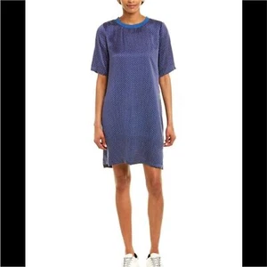 BLDWN Kendra 100% Silk Shift Dress Geo Print size L brand new - Picture 1 of 8