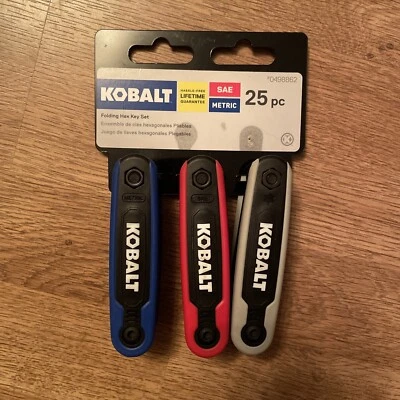 KOBALT Tools 25-Piece SAE/Metric Folding Hex and Torx Key Set - 0498862 - Image 1 of 4