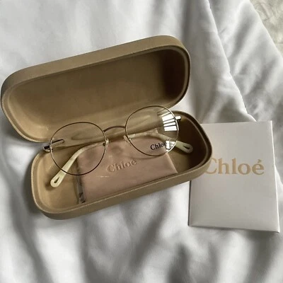 Chloe new Gold Metal Round Frame Glasses - Image 1 of 4