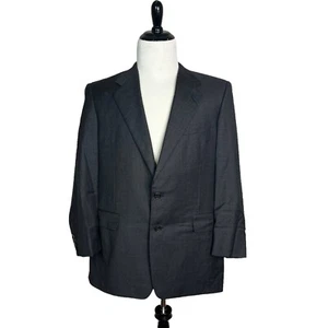 Hickey Freeman Boardroom Wool Two-Button Formal Suit Jacket Dark Gray 41R - Picture 1 of 8