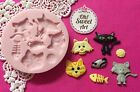 Kitties Cats Set silicone mold fondant cake decorating cupcake APPROVED FOR FOOD