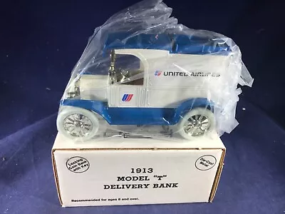 Banco fundido a presión escala 1:25 ERTL H1-48 - FORD MODELO T 1913 - NUEVO EN CAJA - UNITED AIRLINES Foto 1 de 4