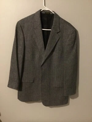 Geoffrey Beene Jacket Mens Size Xl Black Gray Wool Blend Blazer Coat - Image 1 of 4