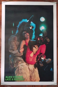 1977 orig. Alice Cooper Lace & Whiskey album concert tour promo poster 24"x36" - Picture 1 of 7