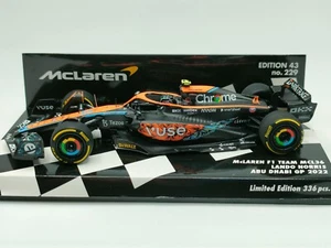 1:43 Minichamps Lando Norris Mclaren Mercedes MCL36 Abu Dhabi GP 2022 - Picture 1 of 6